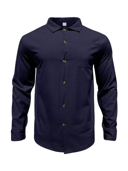 Button Up Long Sleeve Shirt and Pants Set | The Nichole Collection