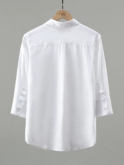 Button Up Long Sleeve Shirt | The Nichole Collection
