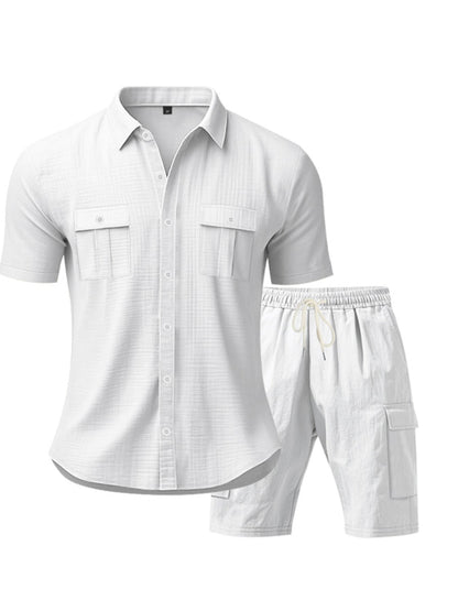 Button Up Shirt and Shorts Set | The Nichole Collection