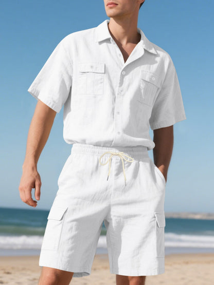 Button Up Shirt and Shorts Set | The Nichole Collection