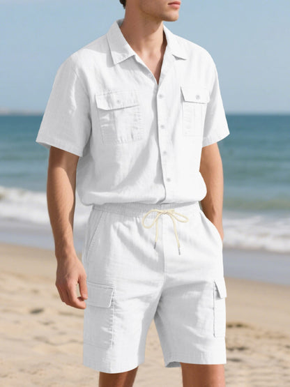 Button Up Shirt and Shorts Set | The Nichole Collection