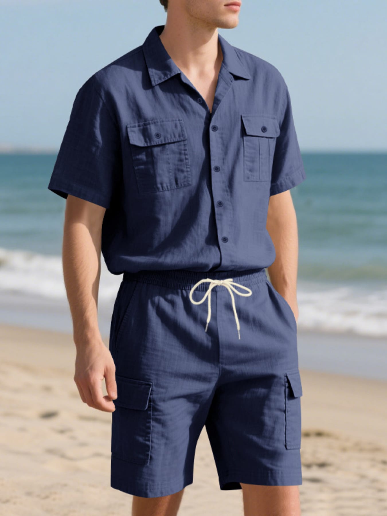 Button Up Shirt and Shorts Set | The Nichole Collection