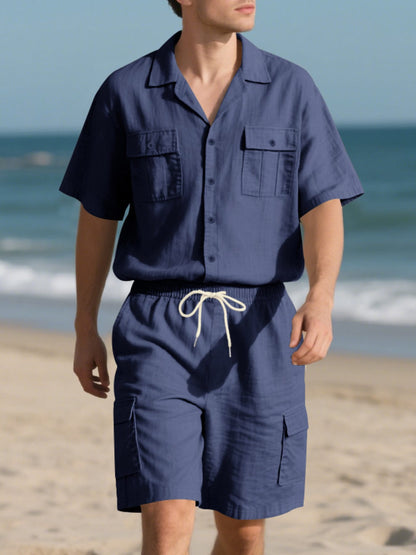 Button Up Shirt and Shorts Set | The Nichole Collection
