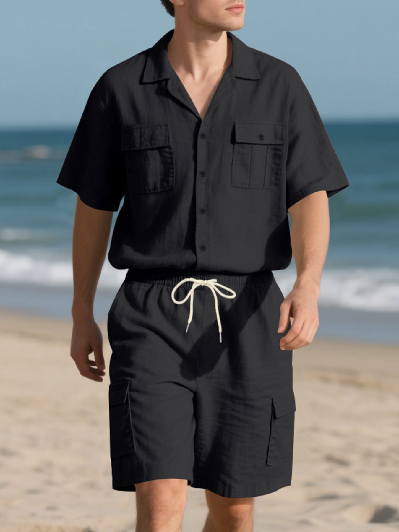 Button Up Shirt and Shorts Set | The Nichole Collection