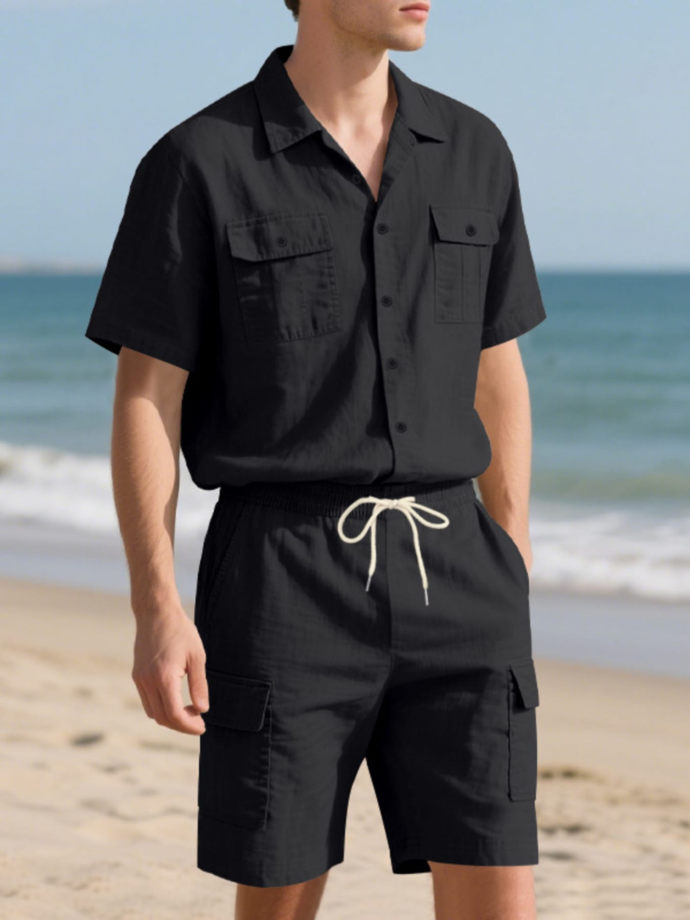Button Up Shirt and Shorts Set | The Nichole Collection