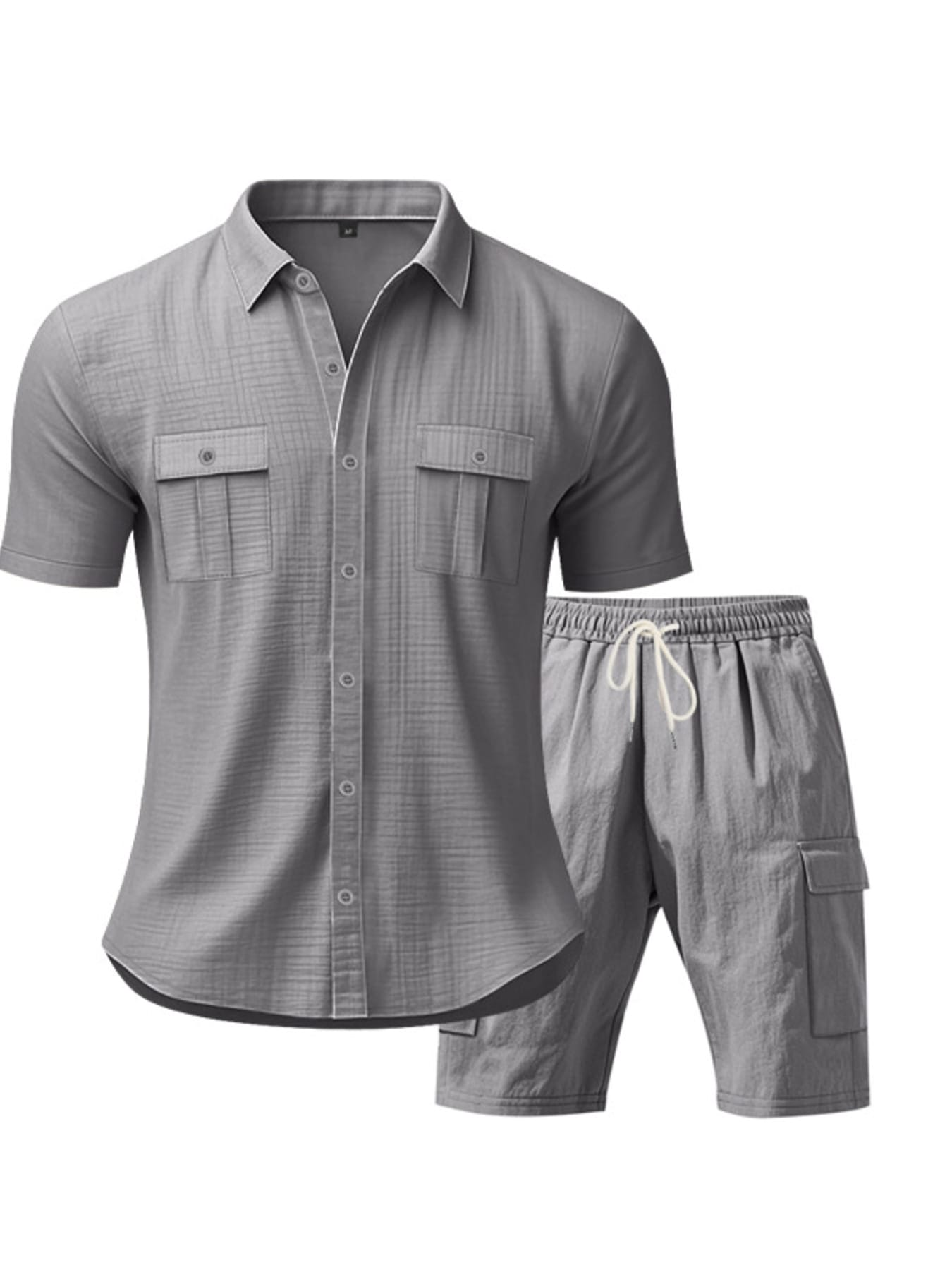 Button Up Shirt and Shorts Set | The Nichole Collection