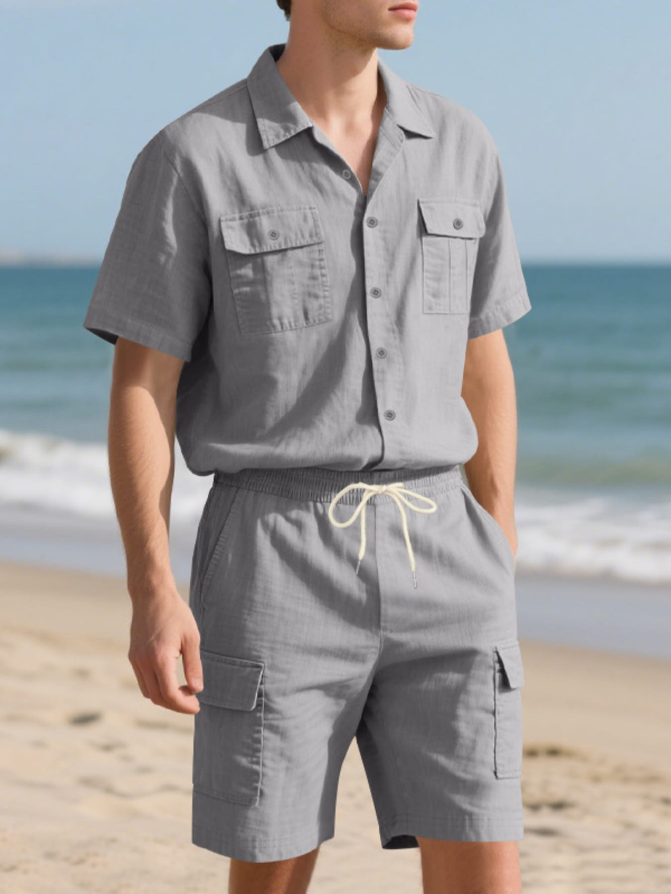 Button Up Shirt and Shorts Set | The Nichole Collection