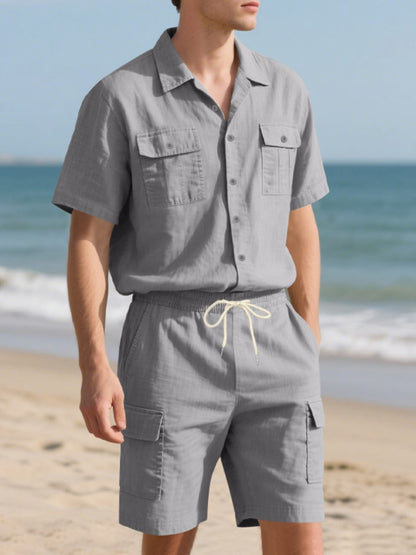 Button Up Shirt and Shorts Set | The Nichole Collection