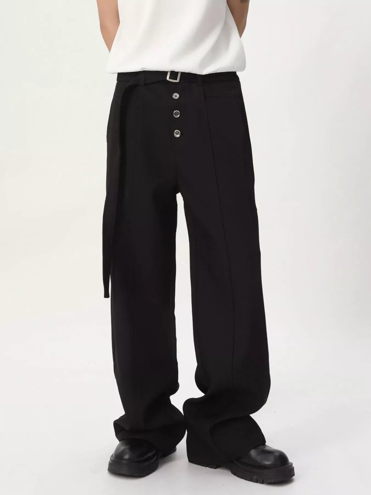 Men's High-Waisted Wide-Leg Pants Jonathan M Collection