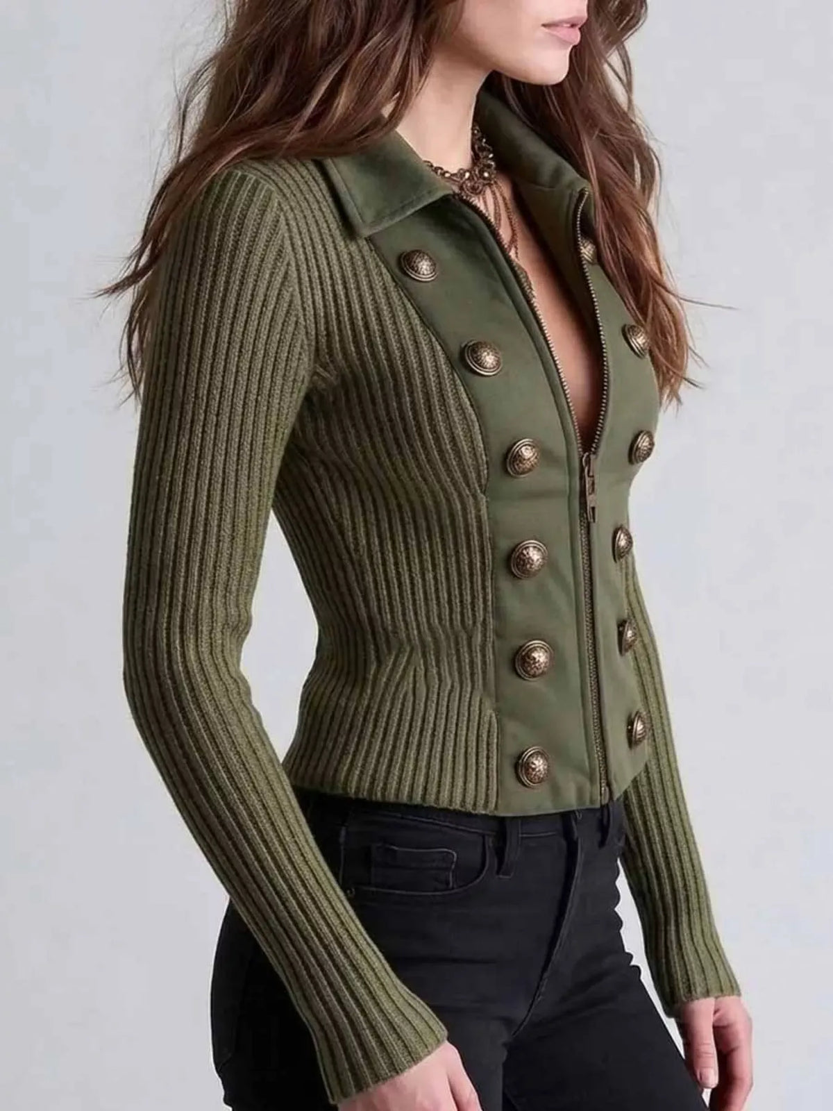 Ribbed Knit Cardigan The Nichole Collection - Official Site