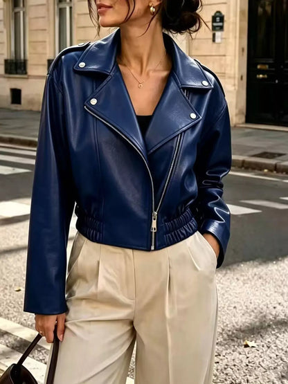 GREENWICH FAUX LEATHER JACKET The Nichole Collection - Official Site