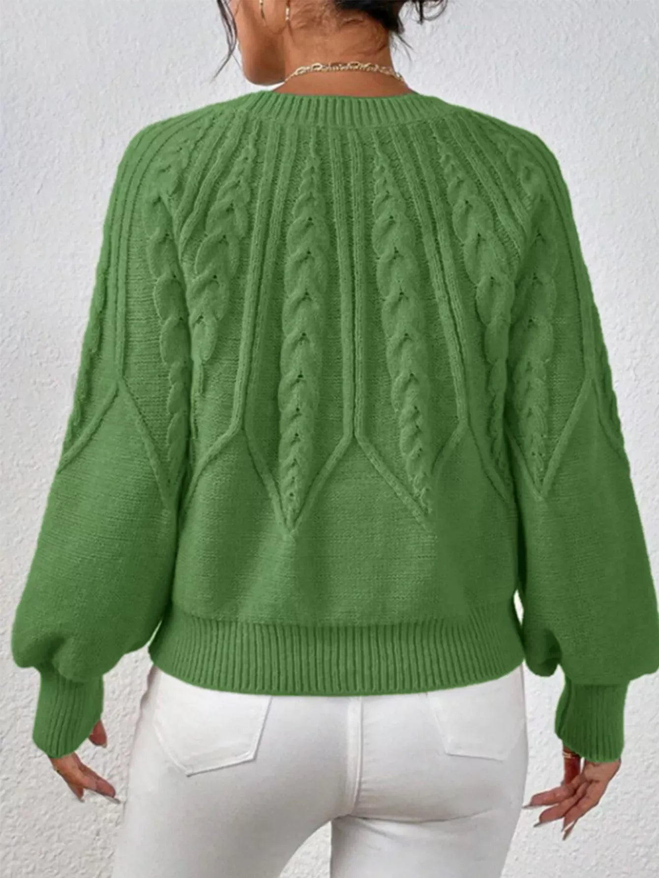 Cable Knit Long Sleeve Sweater Sweaters The Nichole Collection