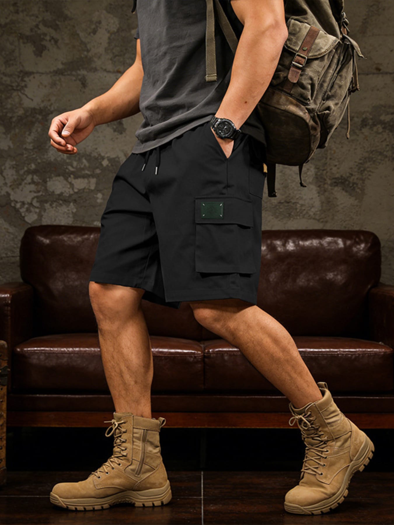 Cargo Shorts with Drawstring Waist | The Nichole Collection
