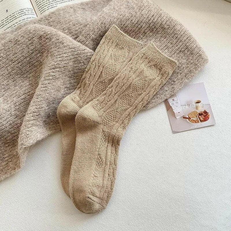 Cashmere Wool Women’s Warm Winter Socks 10 The Nichole Collection