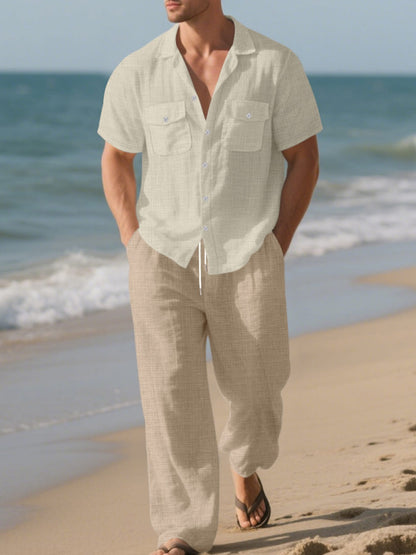 Casual Button Up Shirt and Pants Set | The Nichole Collection
