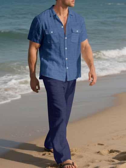 Casual Button Up Shirt and Pants Set | The Nichole Collection