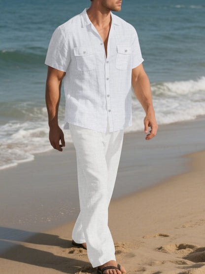 Casual Button Up Shirt and Pants Set | The Nichole Collection