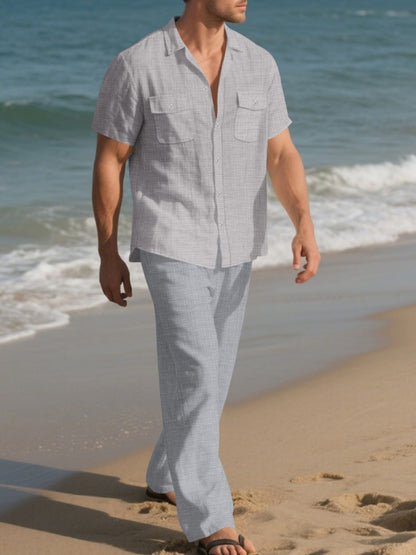 Casual Button Up Shirt and Pants Set | The Nichole Collection