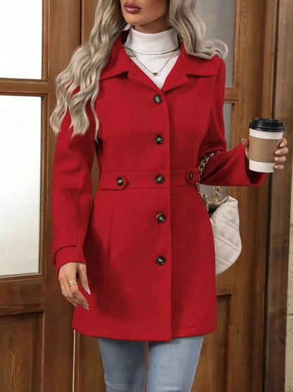 Casual & Classy Button-Up Long Sleeve Coat Jackets The Nichole Collection