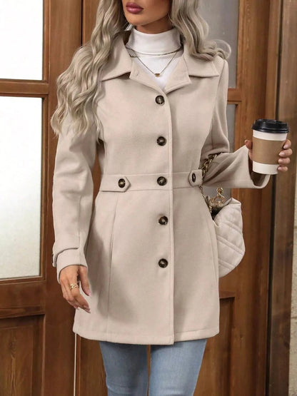Casual & Classy Button-Up Long Sleeve Coat Jackets The Nichole Collection