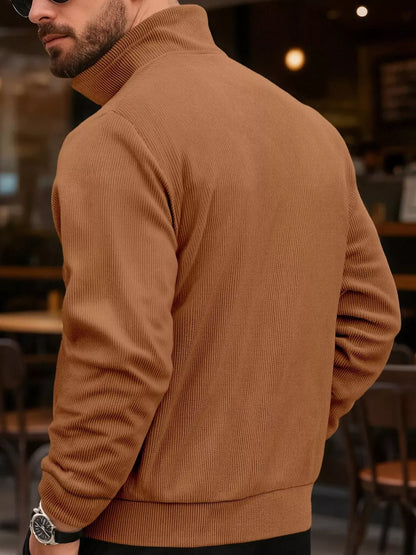 Casual Corduroy Button-Down Jacket | The Nichole Collection