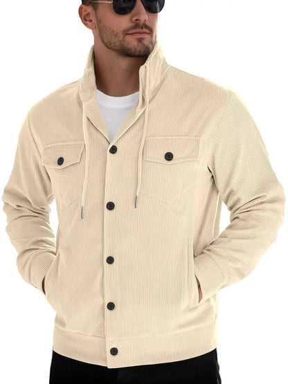 Casual Corduroy Button-Down Jacket | The Nichole Collection