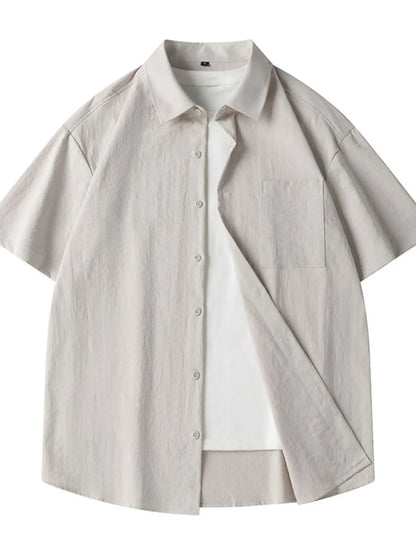 Casual Loose Fit Short Sleeve Shirt | The Nichole Collection