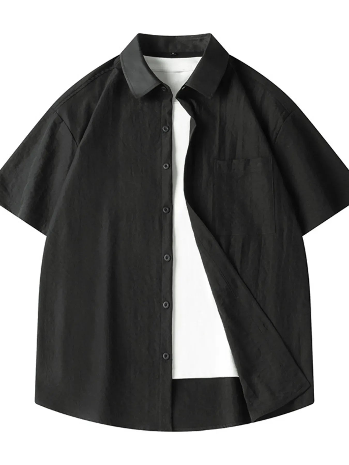 Casual Loose Fit Short Sleeve Shirt | The Nichole Collection