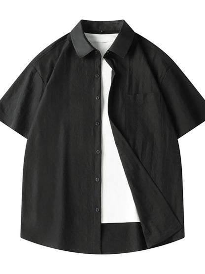 Casual Loose Fit Short Sleeve Shirt | The Nichole Collection