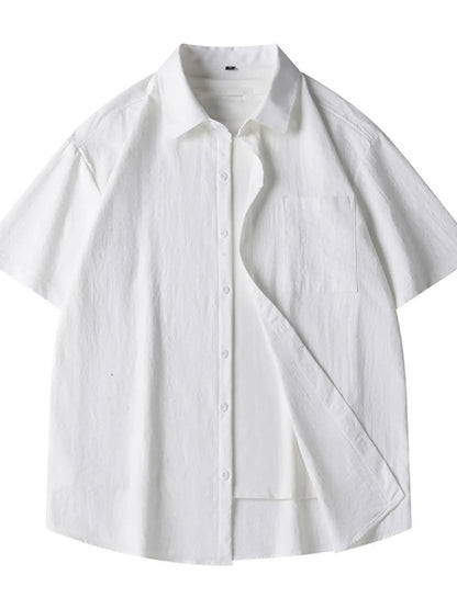 Casual Loose Fit Short Sleeve Shirt | The Nichole Collection