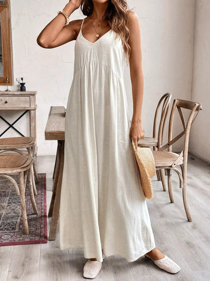 Casual Spaghetti Strap Maxi Dress The Nichole Collection