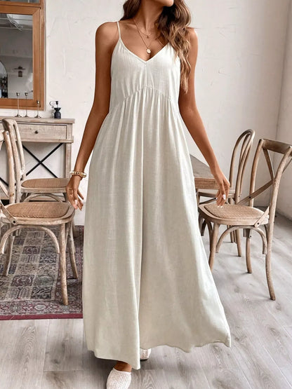 Casual Spaghetti Strap Maxi Dress The Nichole Collection