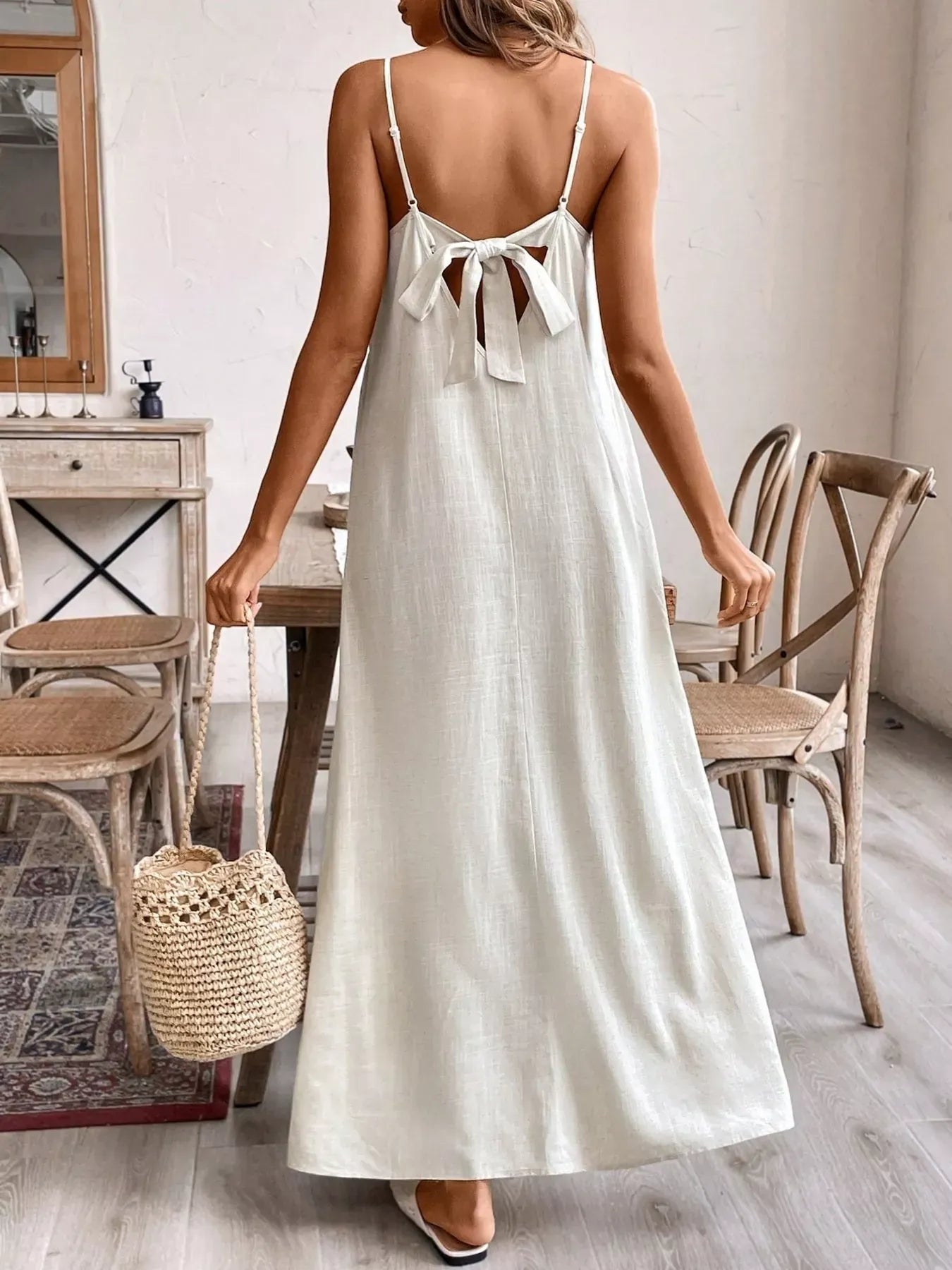 Casual Spaghetti Strap Maxi Dress The Nichole Collection