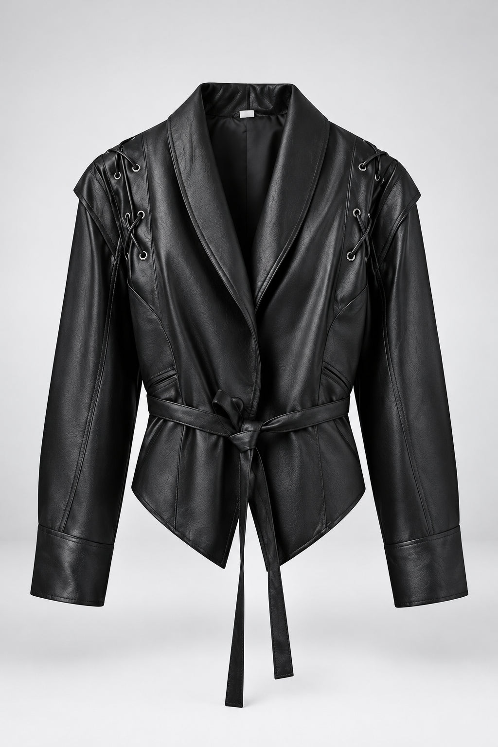 BELTED SHAWL-COLLAR JACKET The Nichole Collection - Official Site