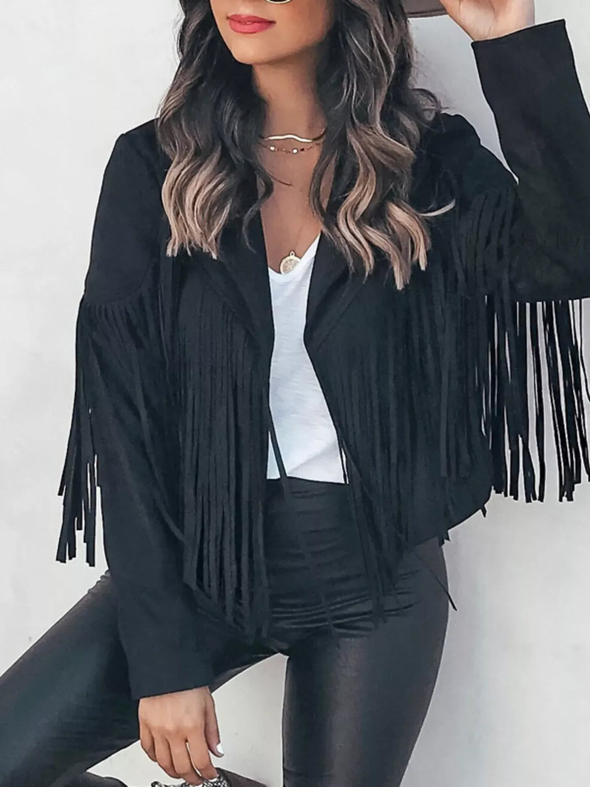 VALERIE FRINGE CROPPED JACKET The Nichole Collection - Official Site