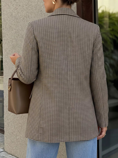Double-Breasted Plaid Blazer The Nichole Collection - Official Site