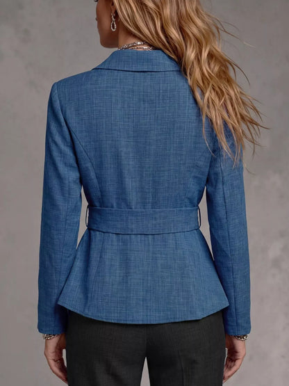 LAPEL COLLAR SLIM-FIT BLAZER The Nichole Collection - Official Site