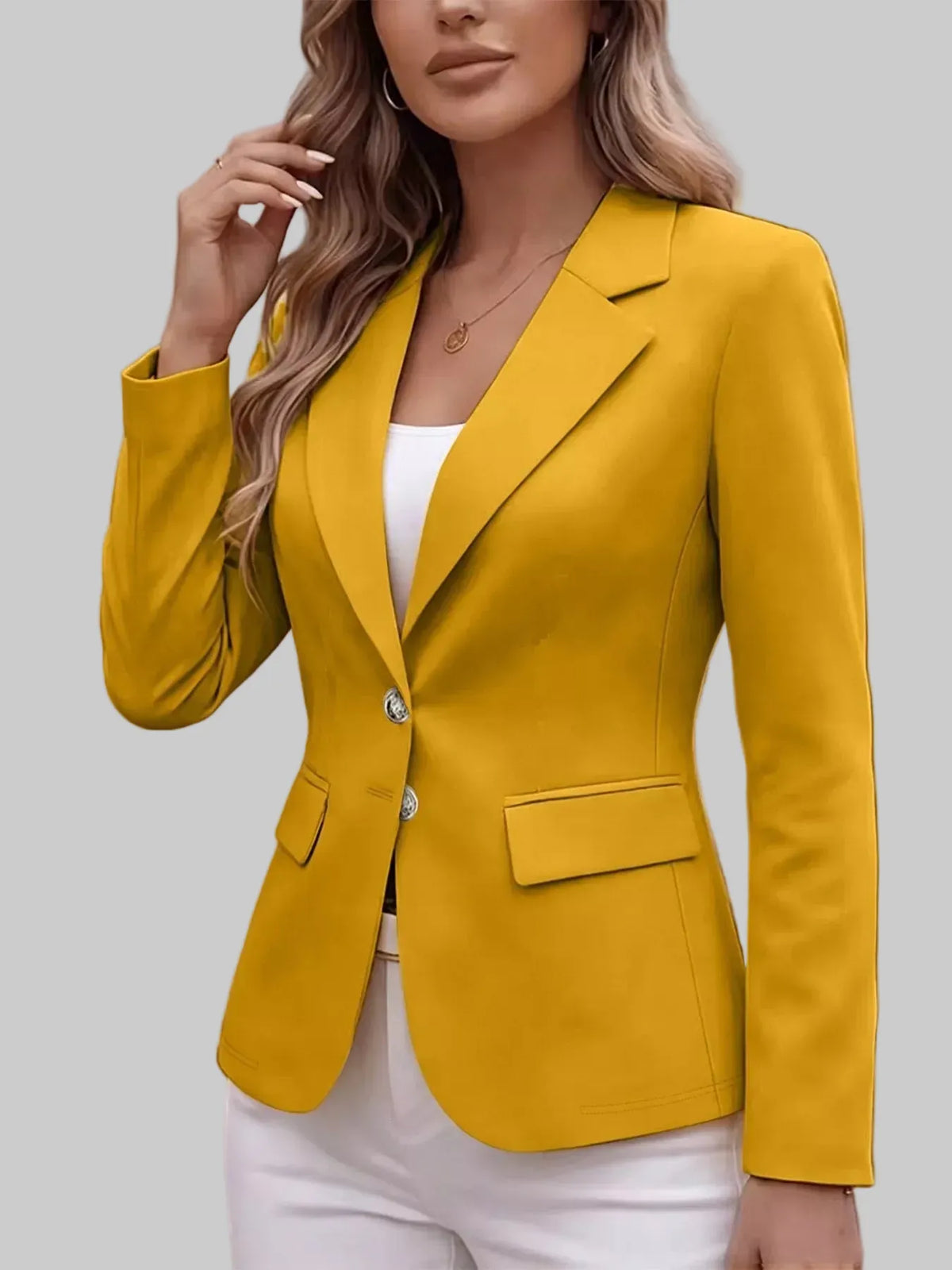 Two-Button Notched-Lapel Blazer The Nichole Collection - Official Site