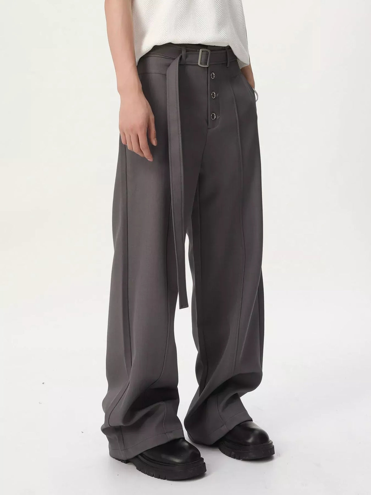 Men's High-Waisted Wide-Leg Pants Jonathan M Collection