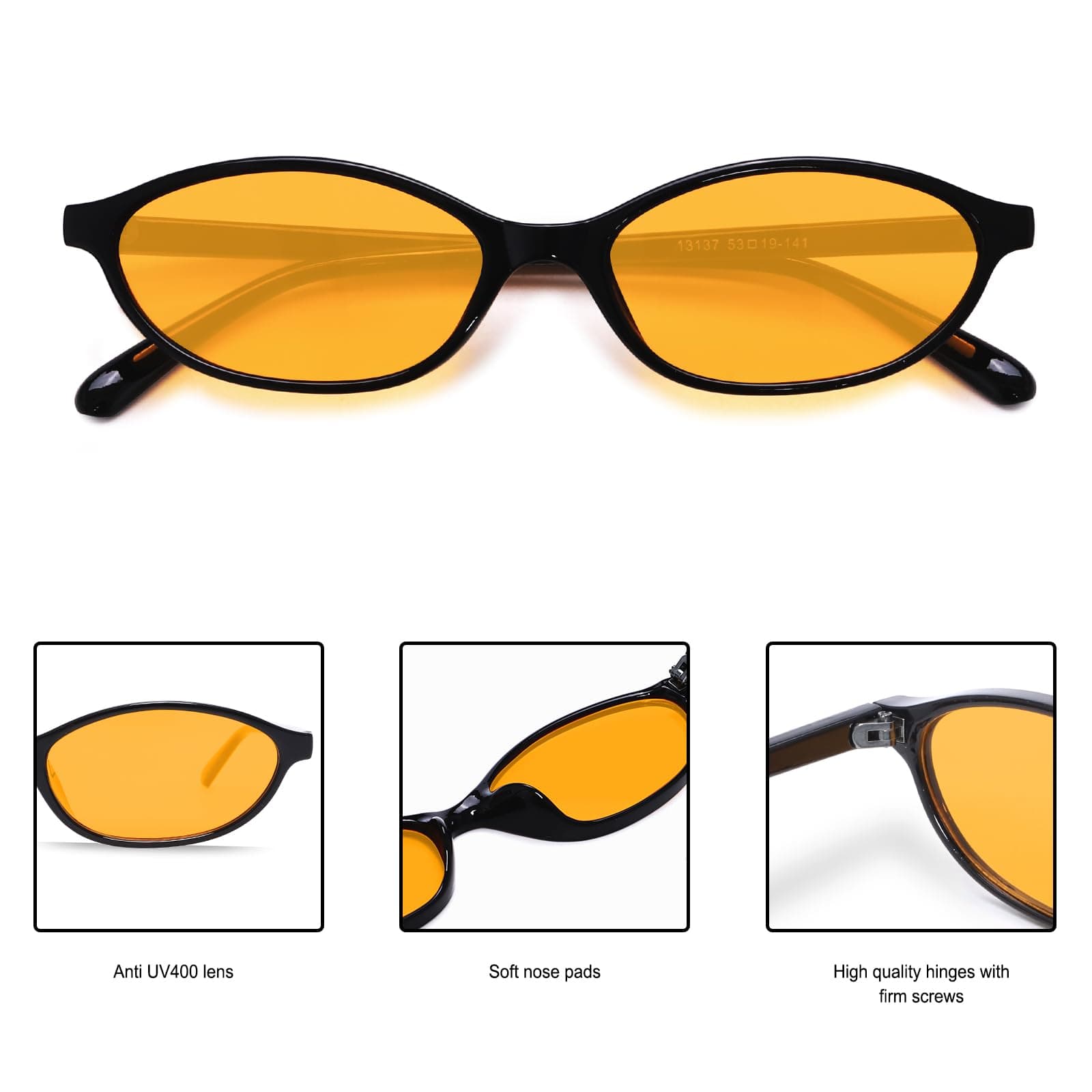 Chic Cat Eye 90s Lightweight Narrow Sun Glasses The Nichole Collection
