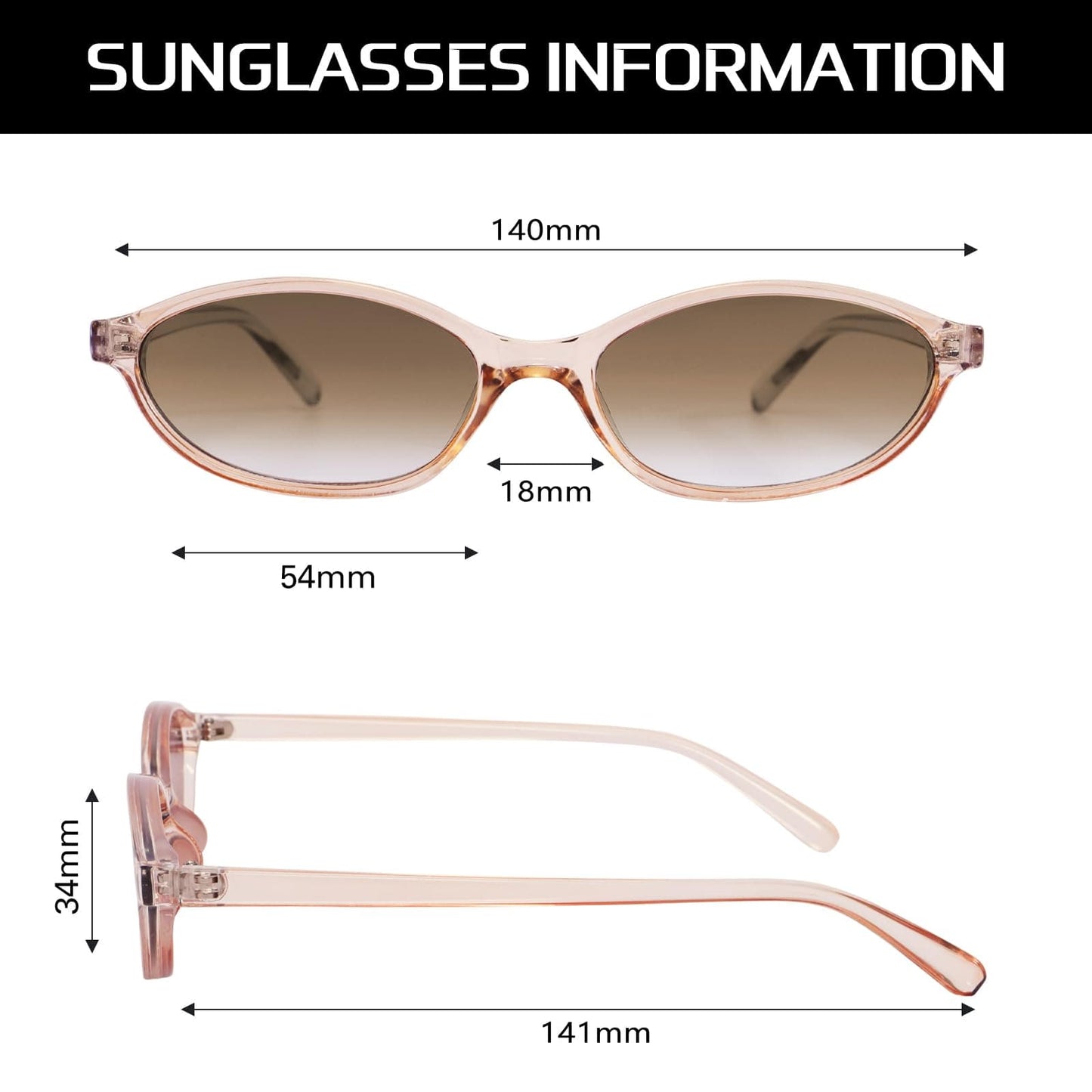 Chic Cat Eye 90s Lightweight Narrow Sun Glasses The Nichole Collection