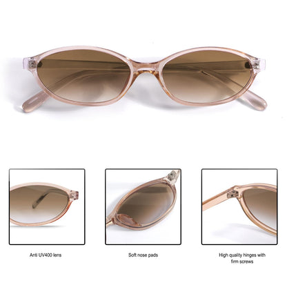 Chic Cat Eye 90s Lightweight Narrow Sun Glasses The Nichole Collection