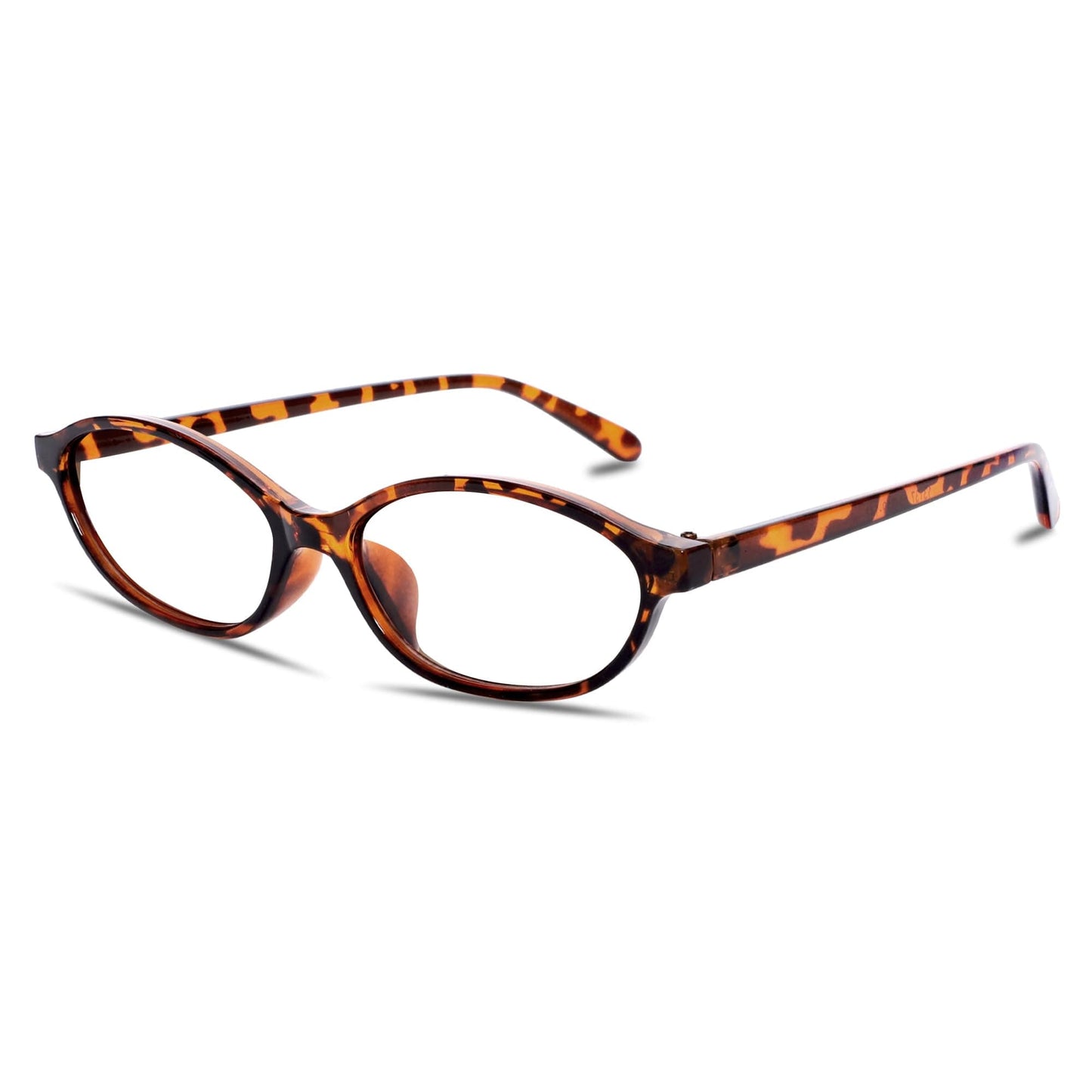 Chic Cat Eye 90s Lightweight Narrow Sun Glasses 50 Millimeters / Tortoise Frame - Blue Light Block Lens The Nichole Collection