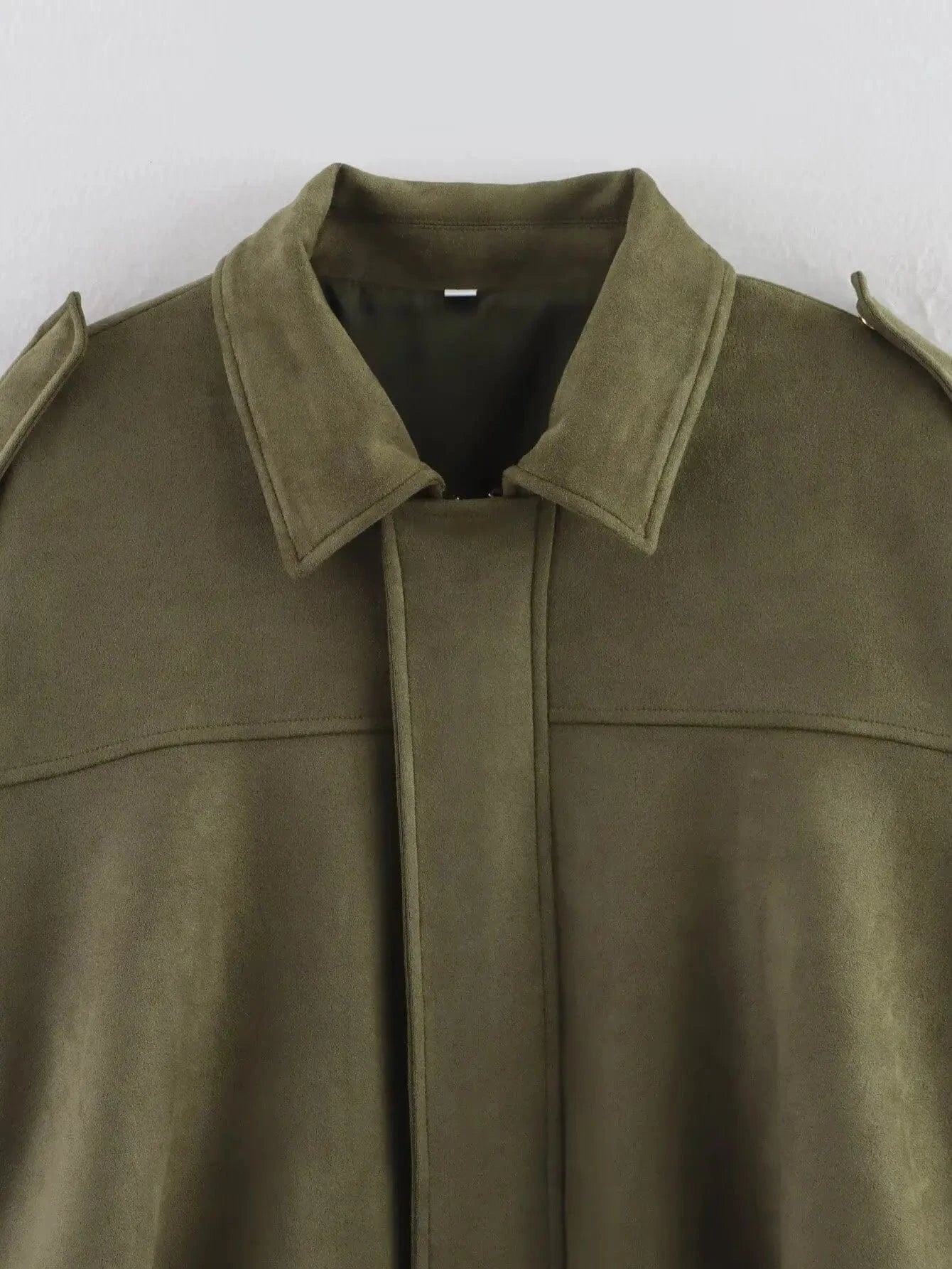 Chic Lapel Neck Long Sleeve Bomber Jacket Jackets The Nichole Collection