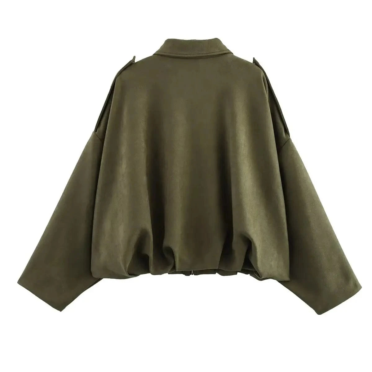 Chic Lapel Neck Long Sleeve Bomber Jacket Jackets The Nichole Collection