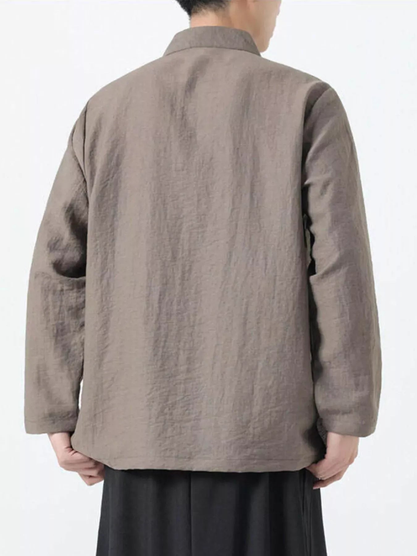 Chinese Style Embroidered Bamboo Linen Shirt | The Nichole Collection