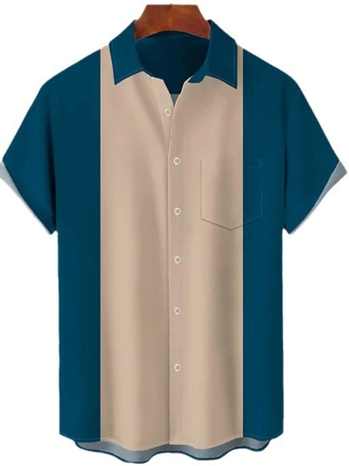 Color Block Short Sleeve Shirt | The Nichole Collection