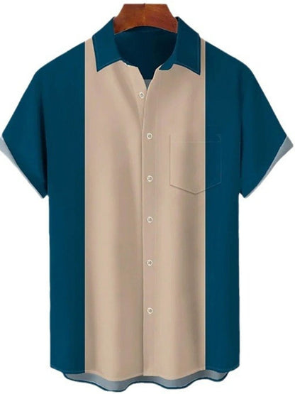 Color Block Short Sleeve Shirt | The Nichole Collection