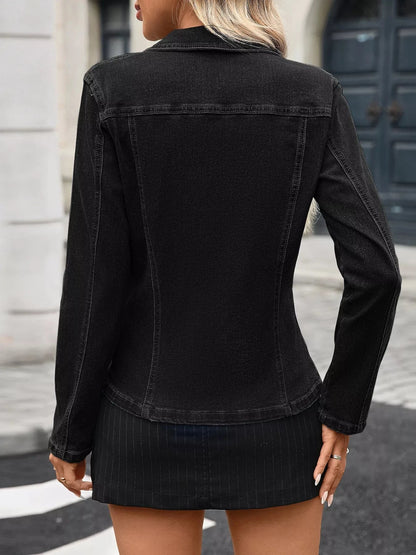 Contour Denim Jacket Jackets The Nichole Collection