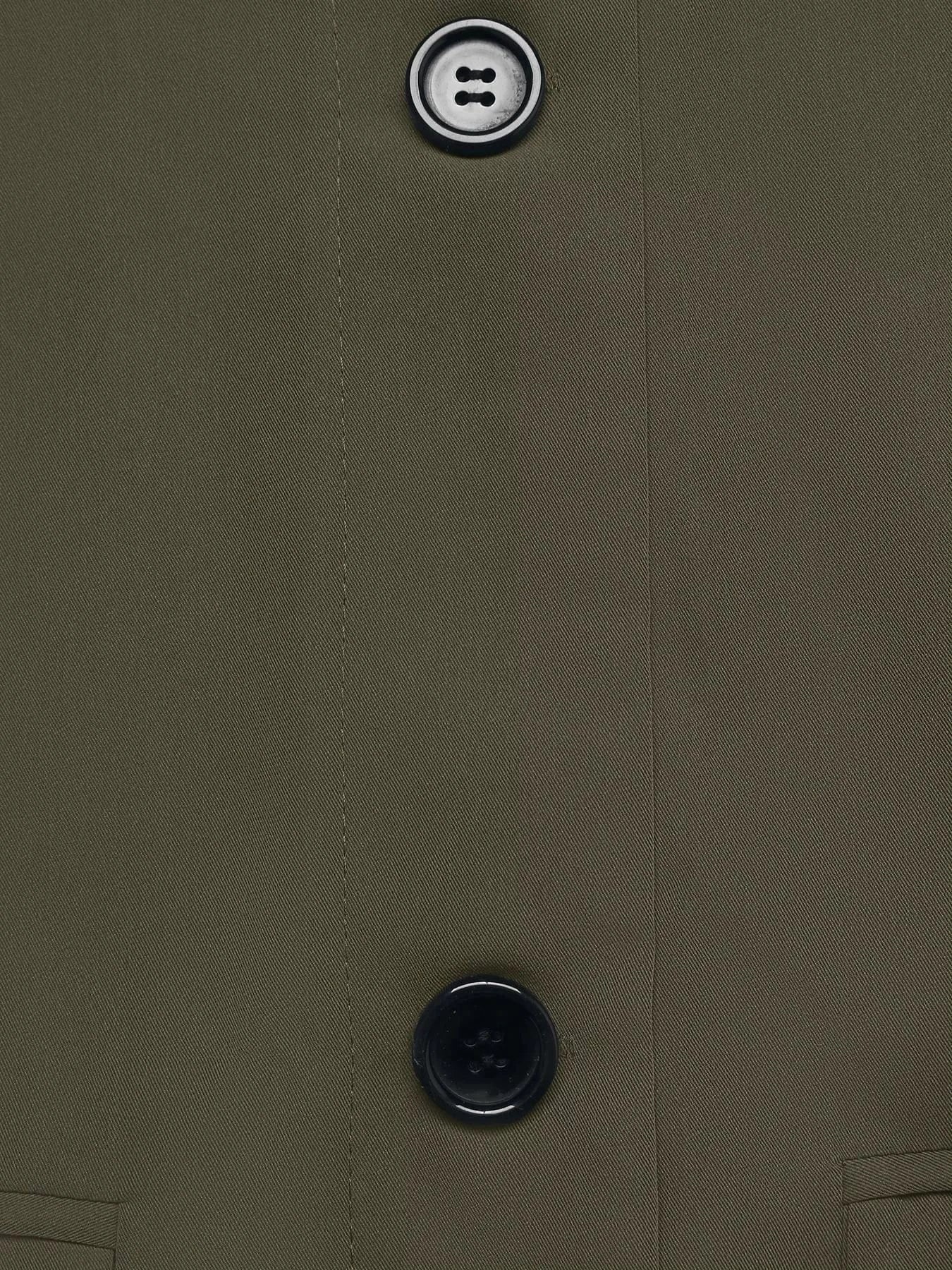 Contrast Collar Button Up Coat The Nichole Collection